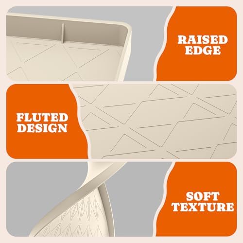 Pawtners Silicone Cat Litter Mat 34 x 22 in, Easy to Clean, 2 Pack - Image 5