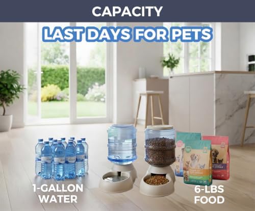 Automatic Cat & Dog Feeder and Water Dispenser Set with Scoop - Image 4