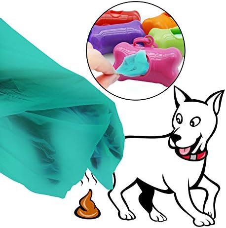 INNOLIFE Dog Poop Bag, Set of 6 Bone Shaped Dispensers + 90pcs Pet Waste Bags, Dog Waste Bags, Bulk Poop Bags on a roll, Clean up Poop Bag - Image 4