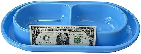 Ant Proof Cat Dish 32 Oz Pet Food Water Bowl for Dogs Cats Blue, M - Image 4