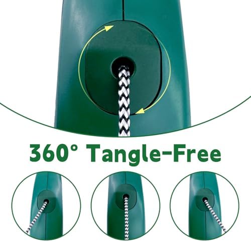 Retractable Dog Leash, Meekamar 30 FT Dog Walking Leash for Medium Large Dogs up to 77 lbs, Heavy Duty No Tangle, Large - Image 5