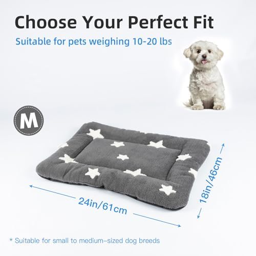 Mora Pets Dog Crate Pad Washable Cat Dog Bed for Crate Flat Pet Kennel Mat - Image 6
