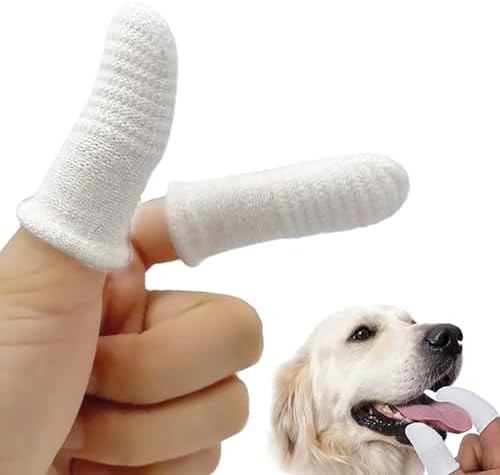Pet Republique Soft Fabric Finger Toothbrush Kit for Dogs and Cats – Washable & Reusable (6 Count) by Pet+Republique