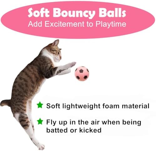 Foam Soccer Balls Cat Toys - Pack of 12 - Image 4