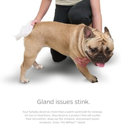 Gland Pet WiPees™ – 100 Wipes for Dogs & Cats Glands, All Natural Dog Anal Gland Cleaning, Cat Butt Wipes, Odor-Fighting Daily Gland Care (Natural, 100ct) - Image 6