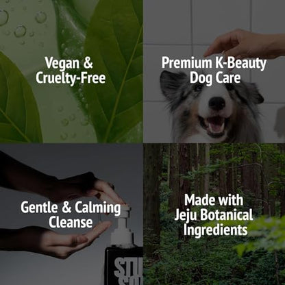 Travel Size Dog Shampoo 120ml for Sensitive Skin – Jeju Camellia & Centella Asiatica, pH 5.5-6.5, Allergen-Minimized Cedar & Bergamot Scent, K-Beauty Vegan Formula (Silent Grove) - Image 5