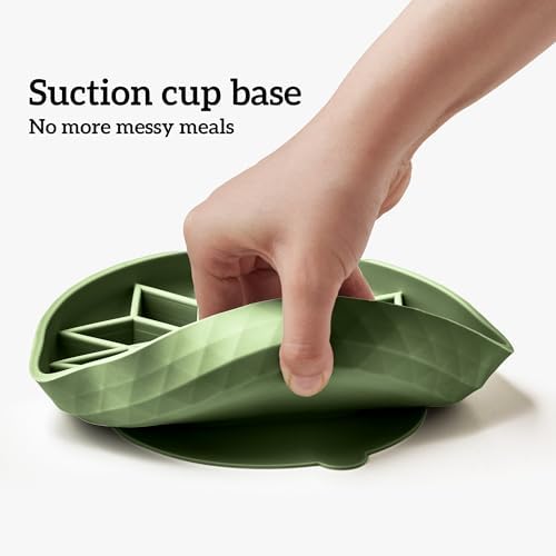 OHMO Slow Feeder Dog Bowl, 7.3" Lick Mat for Dogs, Diamond, Camo Green - Image 6