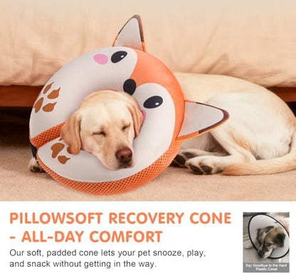 BEAUTYZOO Dog Cone Collar Alternative After Surgery,Pet Neck Donut E‑Collar - Image 4