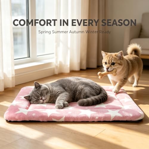 Cat & Dog Bed Mat - Reversible Dog Crate Bed Mats, Soft & Breathable Kennel Pad, Durable Crate Bed for Extra Small Dogs & Cats - Image 6