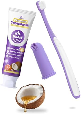 Small Dog Toothbrush Kit, 2.5oz Toothpaste & Finger Brush by V%C2%B2alueHomeLife