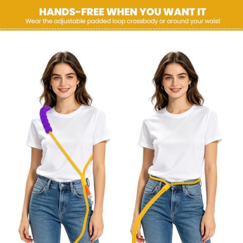 Double Dog Leash, Hands Free Dog Leash Set w/Sponge Handle, Adjustable 4.9-9.8ft for Walking Jogging Running, Multifunctional Handheld Crossbody Waist for Small Medium Dogs - Image 7