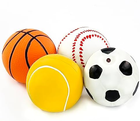 CHIWAVA 4PCS 2.4'' Squeak Latex Dog Sport Balls Fetch Toy for Small Dogs - Image 4