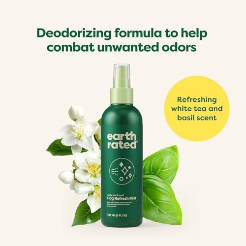 Earth Rated Dog Deodorizing Conditioner Spray, Conditioning & Odor-Eliminating Perfume for Dogs, for All Coat Types, Refreshing White Tea & Basil Scent, 8 oz (Pack of 2) - Image 4