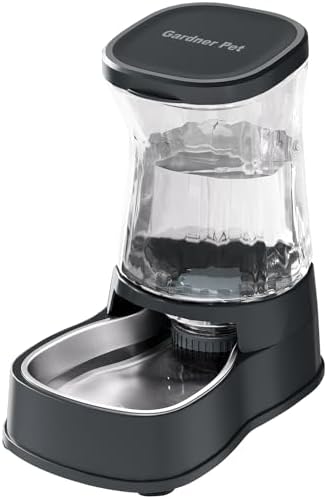 Automatic Dog Water Dispenser, Stainless Steel Bowls Feeder, 100% BPA-Free by GardnerPet
