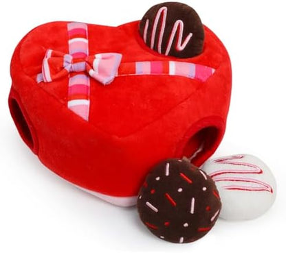 Hollypet Squeaky Hide and Seek Dog Toys for Small and Medium, Chocolate by Hollypet
