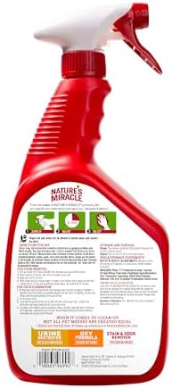 Nature's Miracle Advanced Cat Stain and Odor Eliminator Spray,Severe Mess Enzymatic Formula,32 fl oz,(Pack of 2) - Image 3
