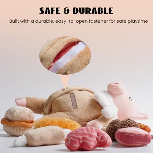 Nocciola Stuffed Pig Dog Toys: Hide and Seek Funny Squeaky Crinkle Plush Dog Chew Toys for Small Medium Breed, Cognitive Training Pet Enrichment Gifts Supplies - Image 5