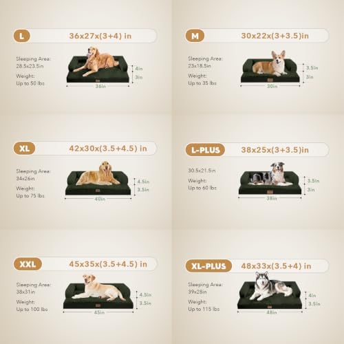 MEKIY Orthopedic Washable Dog Bed with Bolster for Medium to Large Dogs - Image 6