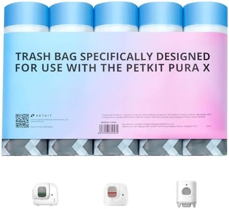 PETKIT PuraX PuraMax Replaced Waste Bags-5 Rolls by Unknown