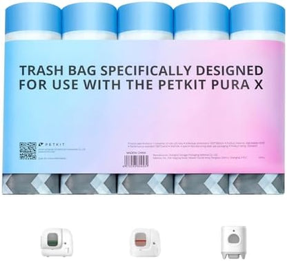 PETKIT PuraX PuraMax Replaced Waste Bags-5 Rolls by Unknown