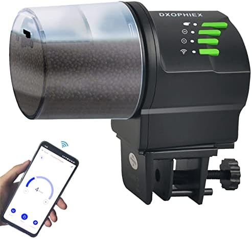 DXOPHIEX WiFi Fish Feeder Automatic Fish Feeder Automatic Dispenser by DXOPHIEX