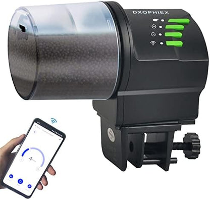 DXOPHIEX WiFi Fish Feeder Automatic Fish Feeder Automatic Dispenser by DXOPHIEX