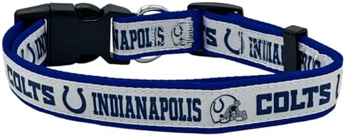 New & Improved Pets First NFL Indianapolis Colts Licensed PET Collar, X-Large - Heavy-Duty, Strong, and Durable New Dog Collar. Available in 32 Football Teams and 4 Sizes - Image 2