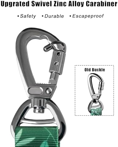 Hotsky Tactical Bungee Shock Absorbing No Pull Dog Leash,Leaves,4-6FT - Image 5