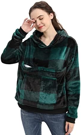 LINYUCHEN Cat Pouch Hoodie Large Pet Pouch Sweatshirt Puppy Kitten Holder Carrier Pullover Tops for Women by LINYUCHEN