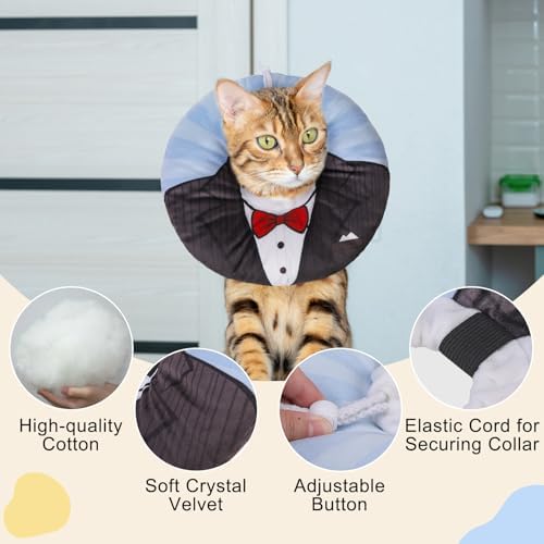 BEAUTYZOO Cat Cone Collars Soft, Cat Donut Recovery E Collar After Surgery - Image 2