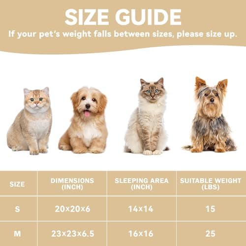Zerbuger 23in Leopard Round Dog Bed Sofa for Dogs Cats, Machine Washable - Image 2