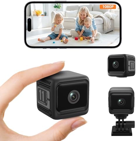 2026 Upgrade Small Security Camera 2.4G WiFi Only Wireless Camera 1080P Mini Nanny Cam for Baby Pet Auto Night Vision 1600mAh Battery Indoor Cameras Motion Detection for Home Security by SyomiyurxConnectYourWorld