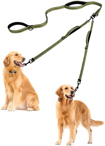 PetBonus Double Dog Leash, No Tangle Dual Leash, Walking Training Lead by Petbonus