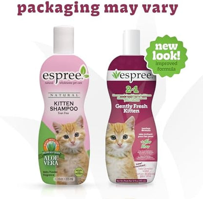Espree Gentle Fresh Kitten Shampoo & Conditioner, Cat Shampoo, 12oz - Image 2