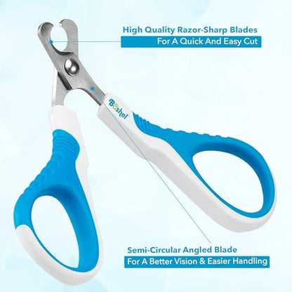 BOSHEL Cat Nail Clipper - Razor-Sharp & Angled Cat Clippers for Nails with Comfy Grip Handles. Lightweight & Safe Grooming Solution - Ideal for Smaller Pets - Image 2