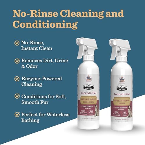 Dr. Pol Incredi-Pol Waterless Shampoo | Waterless Dog Shampoo & No-Rinse Pet Cleanser | Rinse Free Dog Shampoo for Smelly Dogs | Safe for All Pets & Animals | Lavender | 16 oz - Image 2