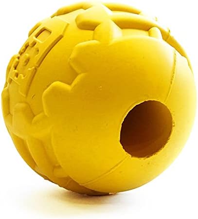 SodaPup Industrial Dog Gear Ball – Durable Ball Toy, Chew Toy, & Treat Dispenser Made in USA from Non-Toxic, Pet-Safe, Food Safe Natural Rubber Material for Bonding, Mental & Physical Exercise, & More - Image 2