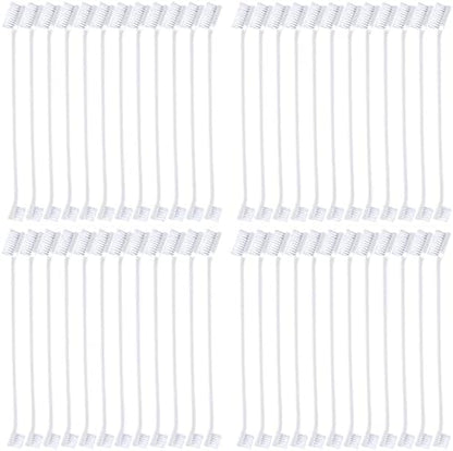 Honeydak 70 Pcs Dog Tooth Brush Dual Headed Pet Toothbrush, White by Honeydak