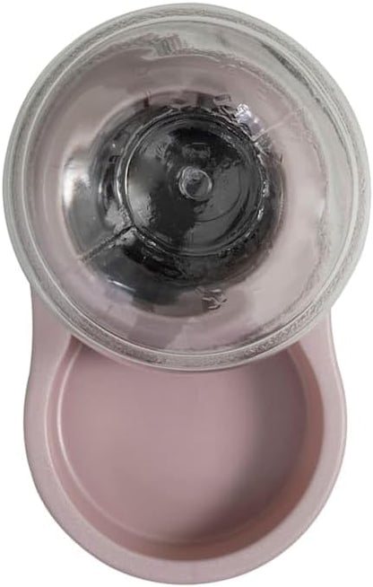 Petmate Violet Replendish Gravity Automatic Pet Waterer Water Dispenser Station for Cats and Dogs 0.5 Gallon