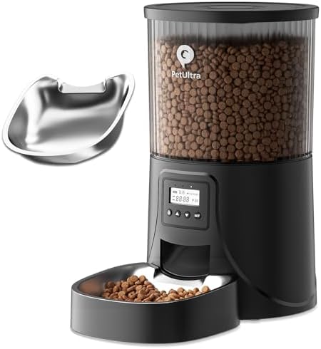 PETULTRA Automatic Cat Feeder: 4L Timed Cats Food Dispenser Programmable by PETULTRA