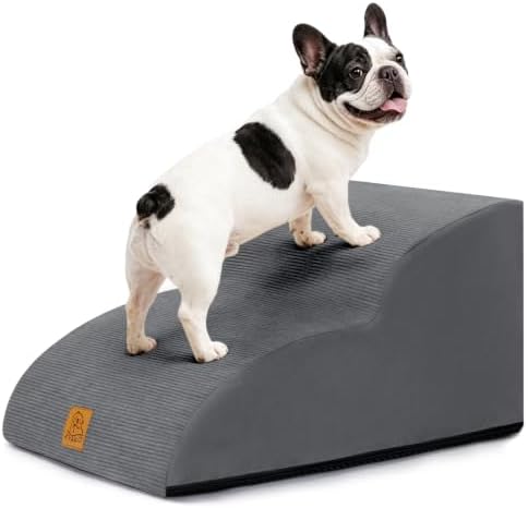 Dog Stairs for Small Dogs and Cats, 2-Step Dog Steps for Couch, 11.8" H by Unknown