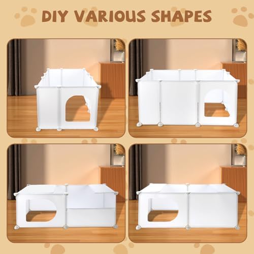 FHTONGE Extra Large Cat Litter Box Enclosure with Door, Protect Wall Floor - Image 5