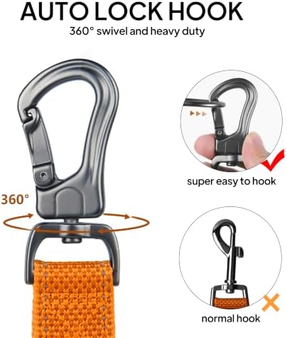 Twoear 6FT 1IN Heavy Duty Dog Leash for Large Dogs with 2 Padded Handles - Image 3