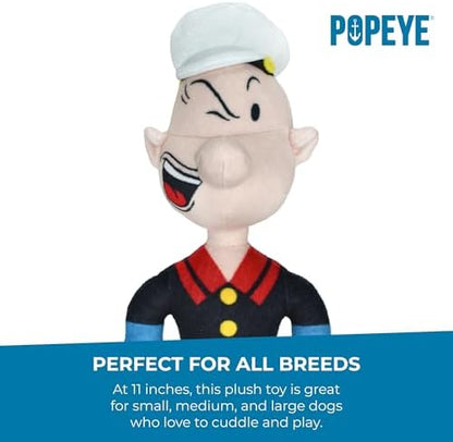 Multipet Popeye Dog Plush Toy - Toys for Dogs All Age - Extra Soft Plush - Stuffed Dog Toy for Cuddling & Playing - Cute & Tough (11") - Image 7