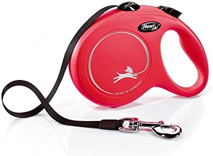 FLEXI® Classic Tape Retractable Dog Leash, Large, 16 ft - Red by Flexi