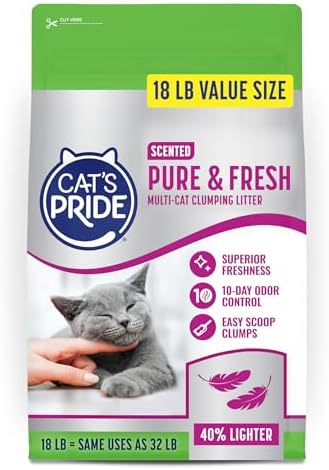 Cat's Pride Pure & Fresh Scented Clumping Litter 18lb by CatsPride