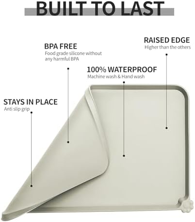Reopet Silicone Pet Feeding Mat - Waterproof & Non-Slip Dog Cat Placemat - Image 5