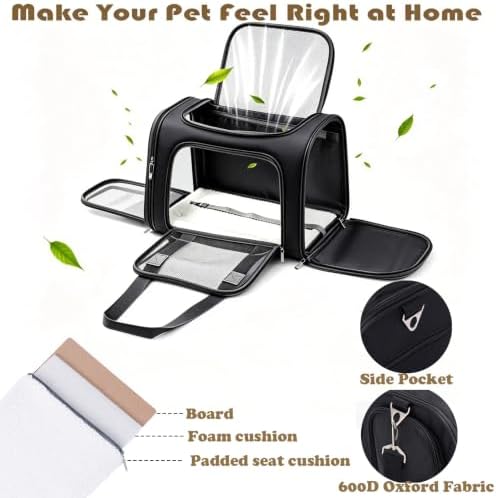 Cat/Dog/Pet Carrier Soft-Sided, Foldable Pet Travel Bag - Image 4