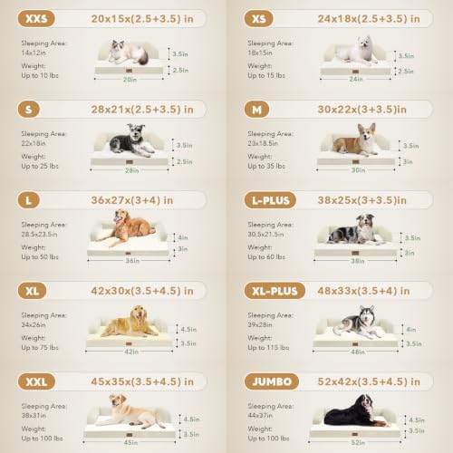 MEKIY Orthopedic Waterproof Dog Bed with Bolster for Extra Large Size Dogs - Image 5