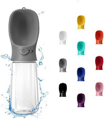 WePet Portable Dog Water Bottle, 19 OZ, Leak Proof Puppy Water Dispenser with Drinking Feeder for Pets Outdoor Walking, Hiking, Travel, Food Grade Plastic by WePet